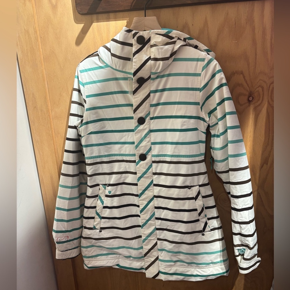 Burton Striped Hooded Snow Jacket